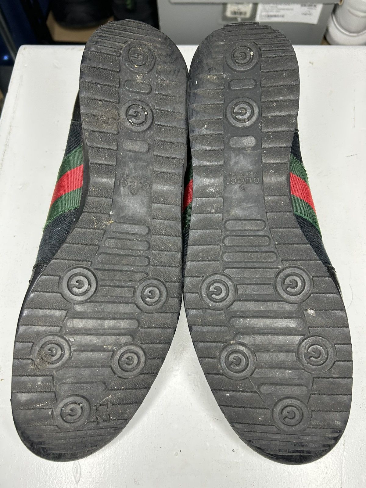 Gucci Gucci GG Web Stripe Mens Size 9G / 9.5 US Mens Black Sneaker Size US 9.5 / EU 42-43 - 8 Thumbnail