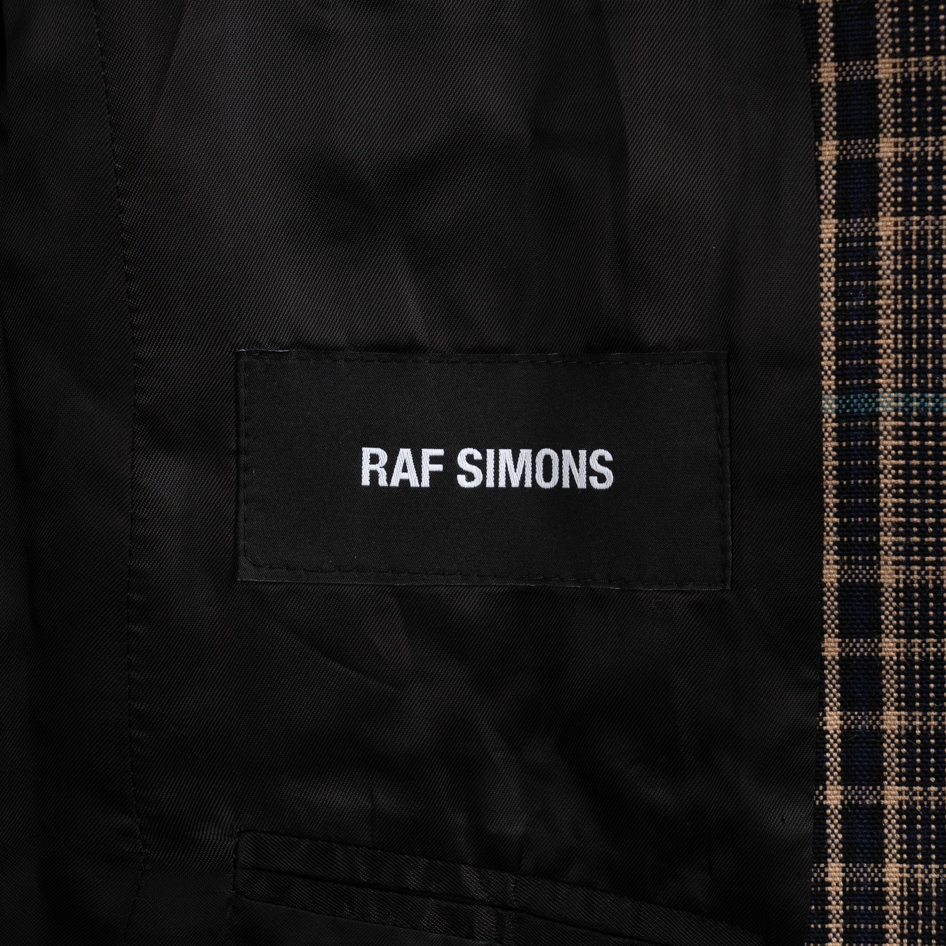 Raf Simons Raf Simons Back Zip Plaid Blazer Brown Size US L / EU 52-54 / 3 - 13 Thumbnail