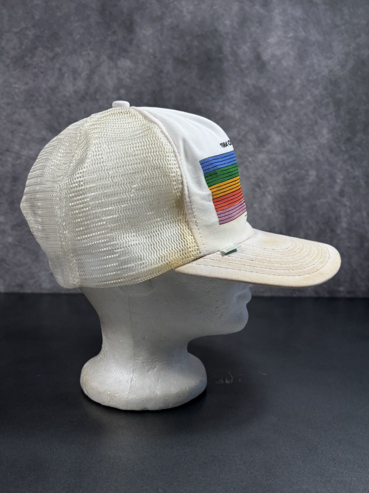 Levi's Vintage Levi's Trucker Hat 1984 Olympics Torch Staff Promo Size ONE SIZE - 6 Thumbnail