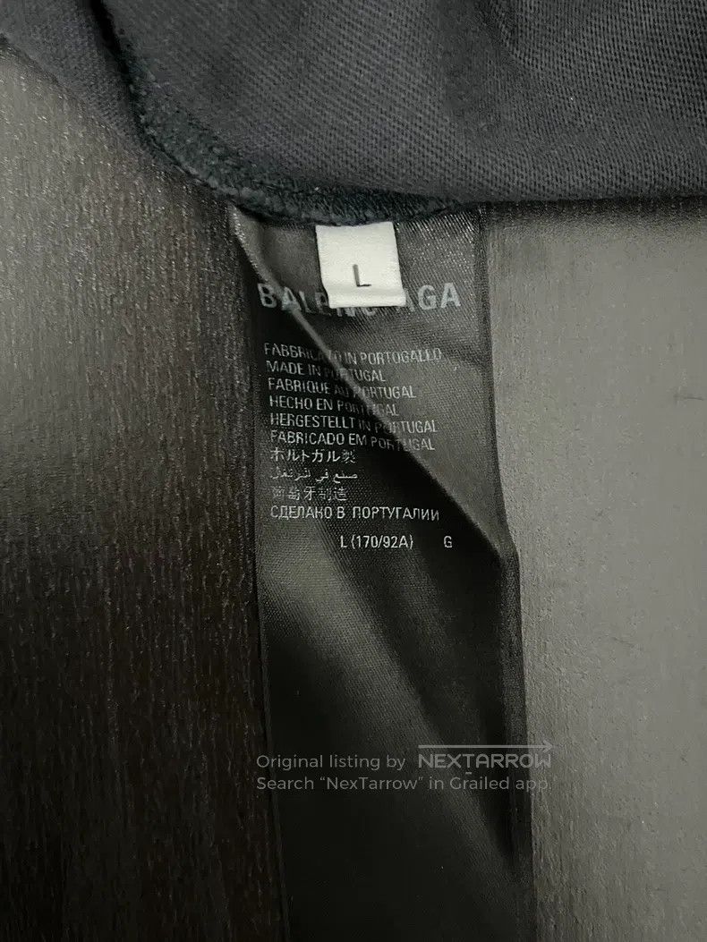 Balenciaga Balenciaga Black Washed Distressed Embroidered BB Short Sl Size US L / EU 52-54 / 3 - 5 Thumbnail