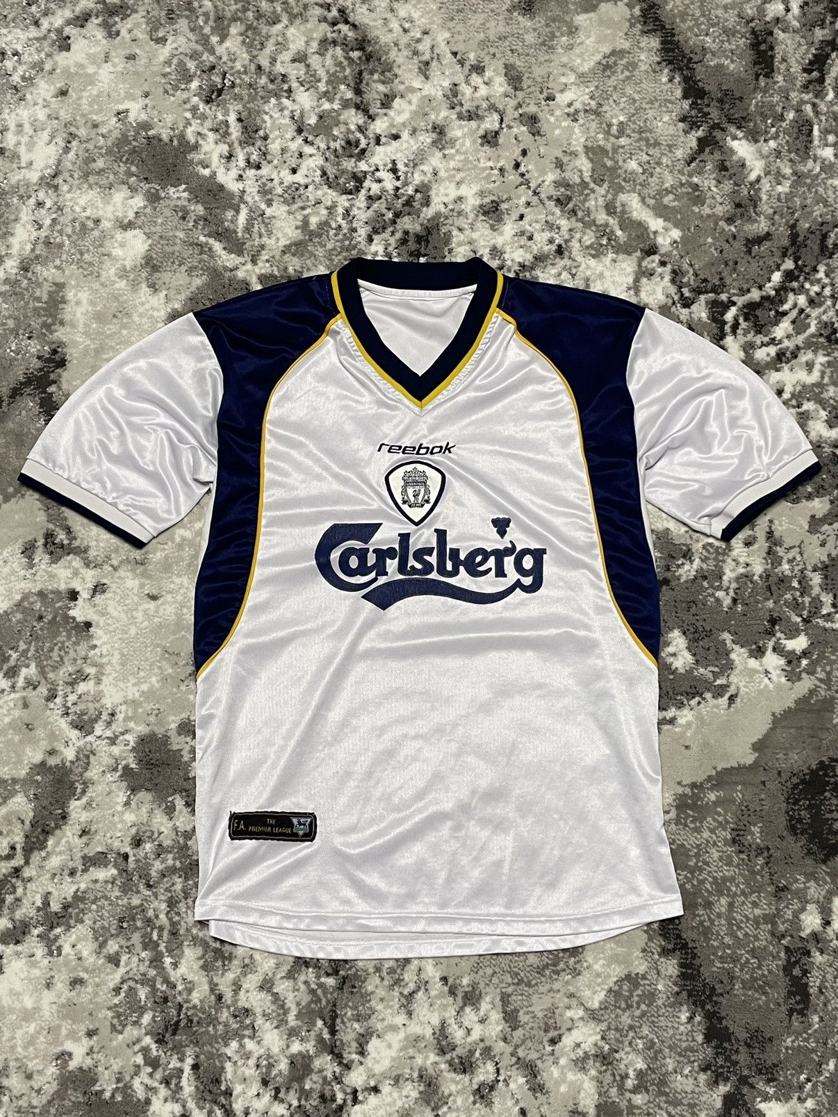 Reebok × Vintage Vintage 2001 Liverpool Reebok Away Jersey Size US L / EU 52-54 / 3 - 4 Thumbnail