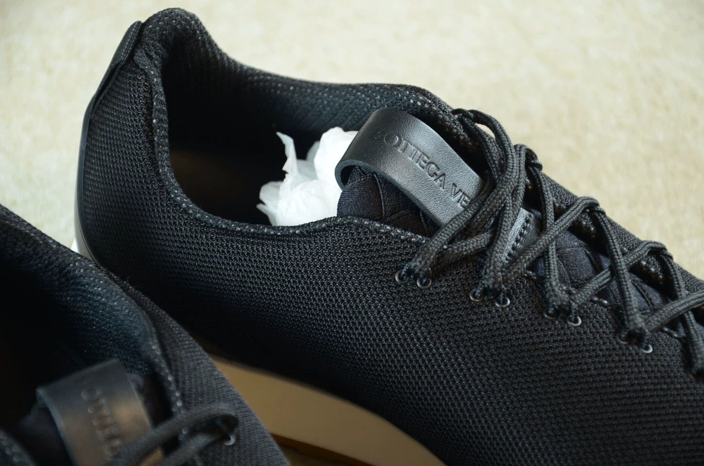Bottega Veneta Bottega Veneta Daniel Lee Black Asymmetric Design Sneaker Size US 11 / EU 44 - 7 Thumbnail