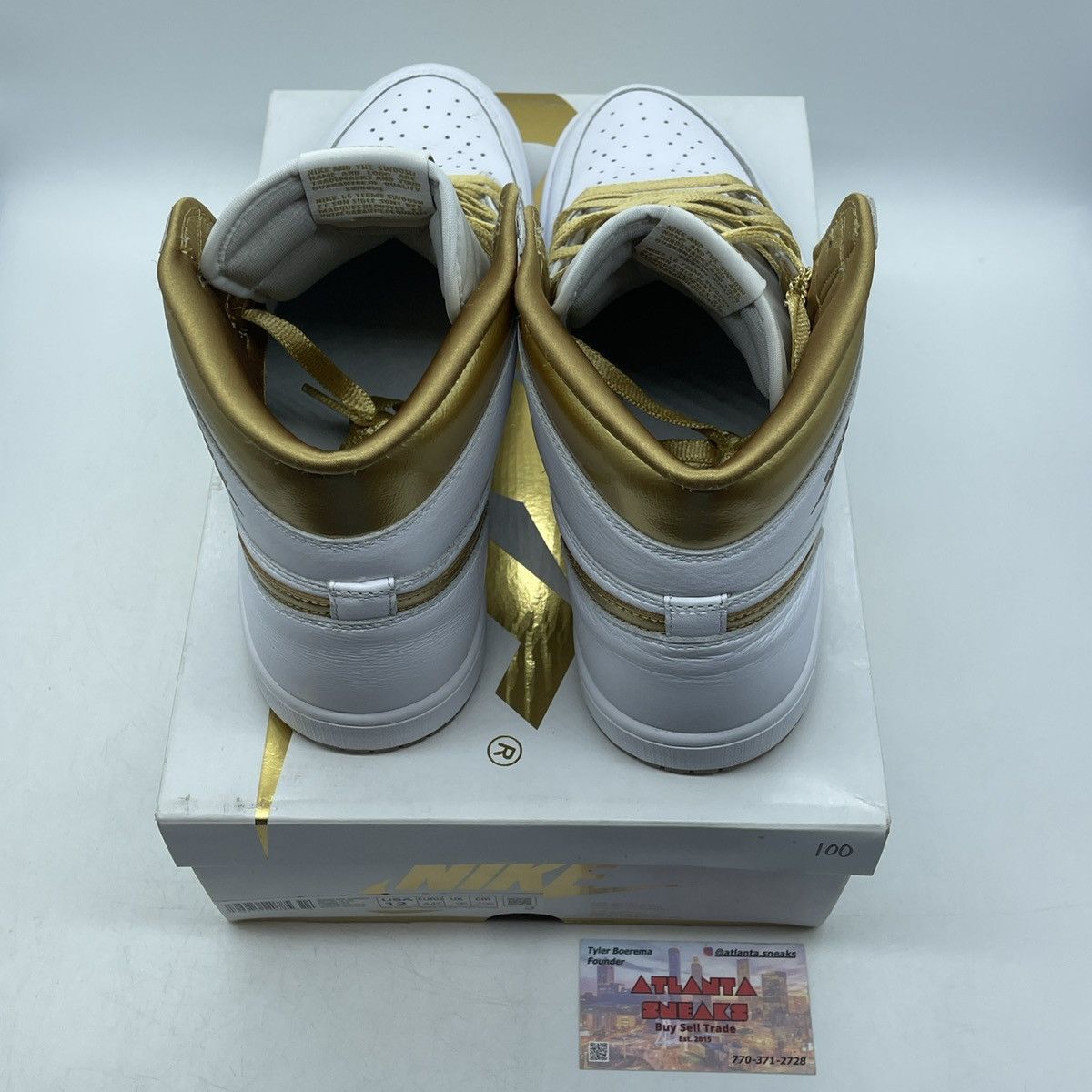 Jordan Brand Air Jordan 1 metallic gold Size US 12 / EU 45 - 6 Thumbnail