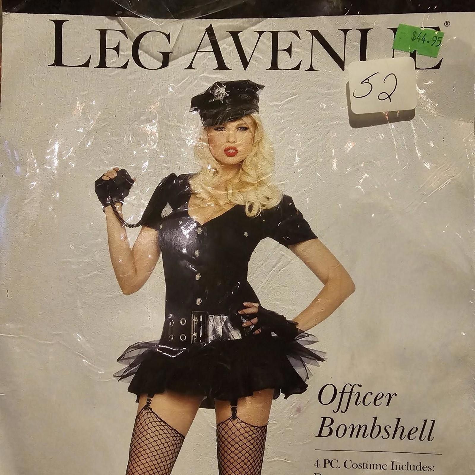 Designer Leg Avenue Women's Black Officer Bombshell Halloween Costume Size ONE SIZE - 8 Thumbnail