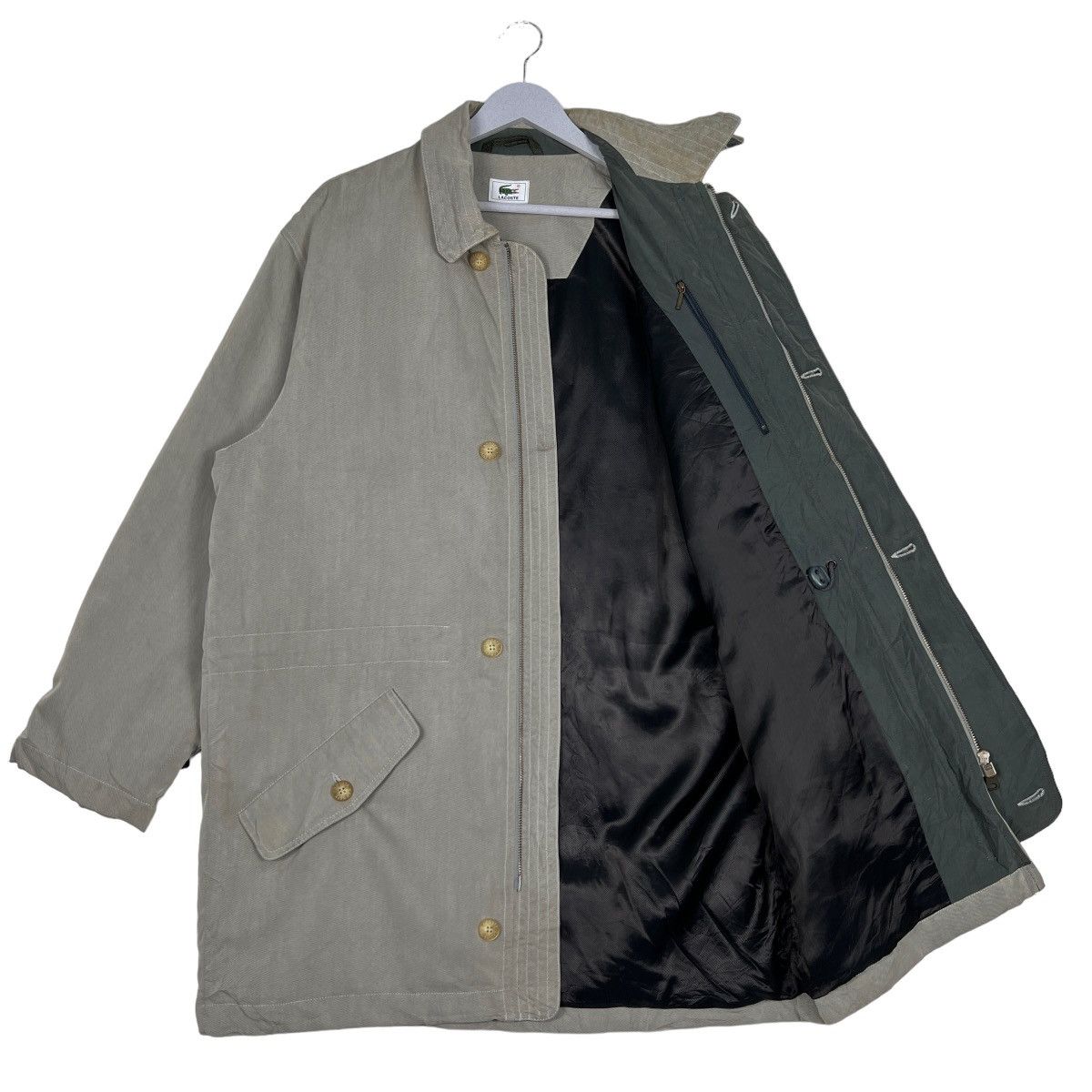 Lacoste 🔥 LACOSTE ZIP UP COAT LONG JACKET Size US L / EU 52-54 / 3 - 1 Thumbnail