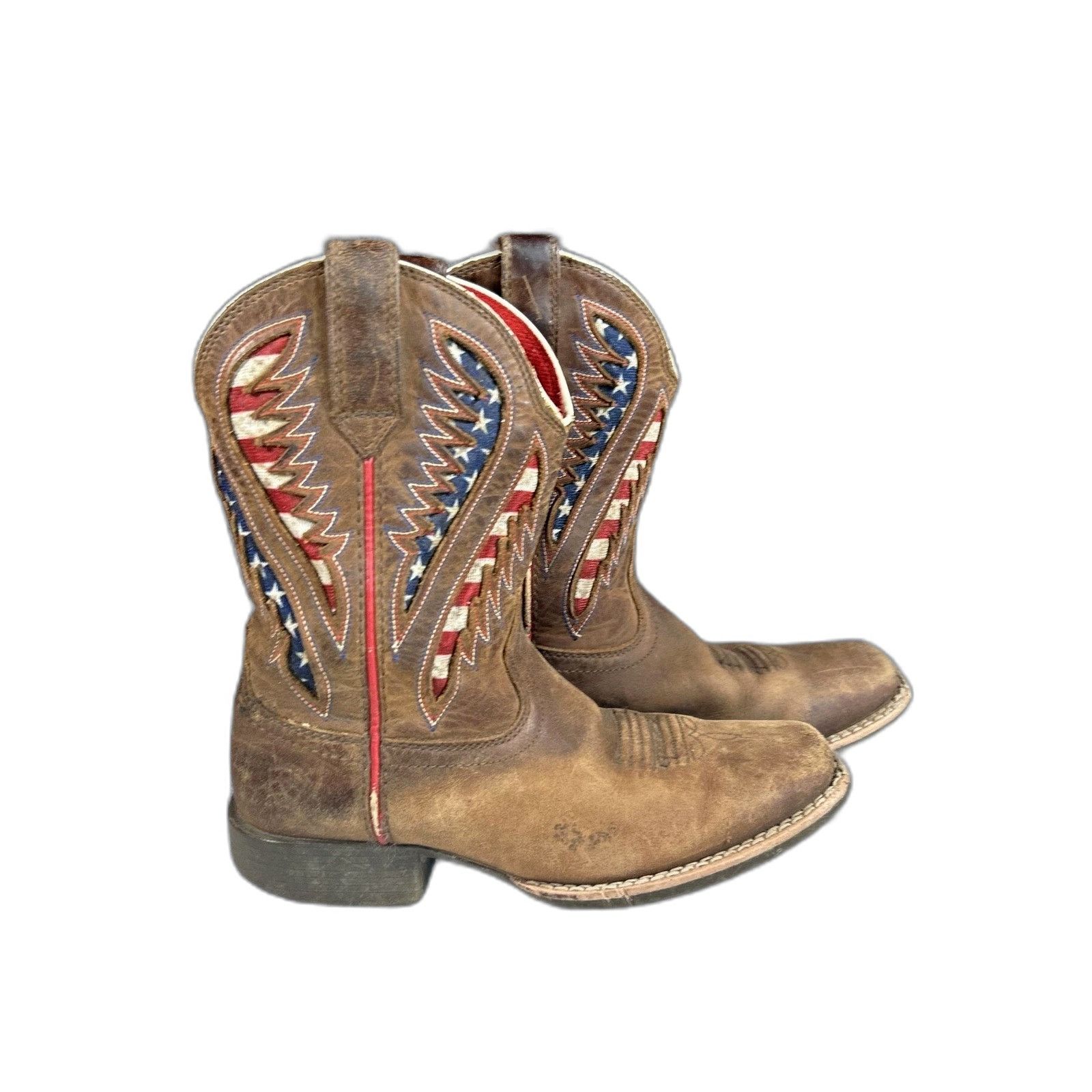 Ariat Ariat Quickdraw ventTek American USA Flag Western Leather Co Size US XXS / EU 40 - 5 Thumbnail