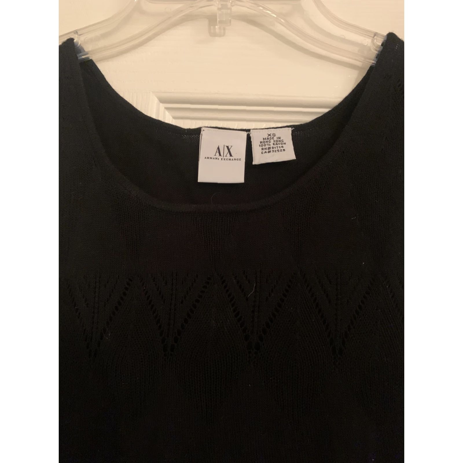 Armani Exchange Armani Exchange Tank Top Women XS Black XS Womens Silver Metal Size XS / US 0-2 / IT 36-38 - 2 Thumbnail