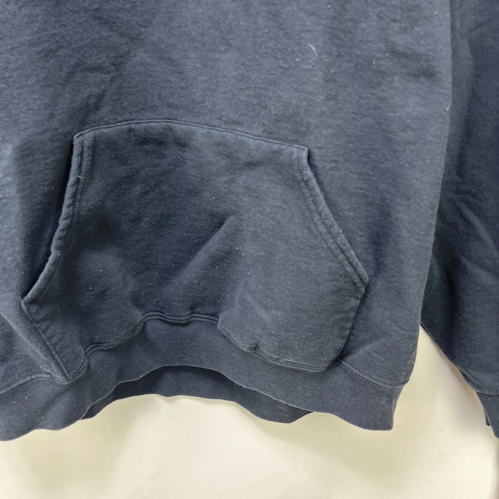Jerzees Vintage Jerzees Black Blank Faded Hoodie Russell XL Size US XL / EU 56 / 4 - 3 Thumbnail