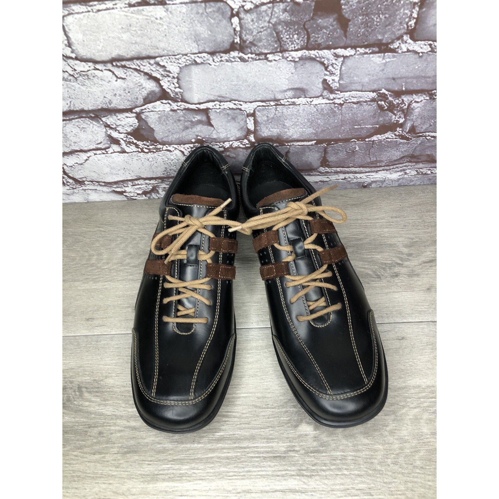 Cole Haan Cole Haan Country Black Brown Leather Vibram Soles Oxfords M Size US 11 / EU 44 - 14 Thumbnail