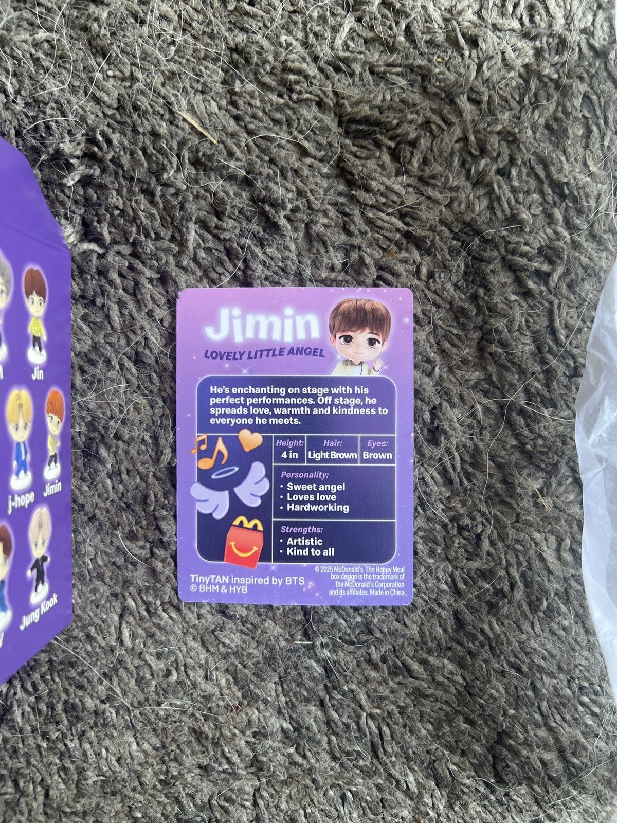Hypebeast 2025 McDonald’s TinyTAN Jimin Figure Size ONE SIZE - 6 Thumbnail