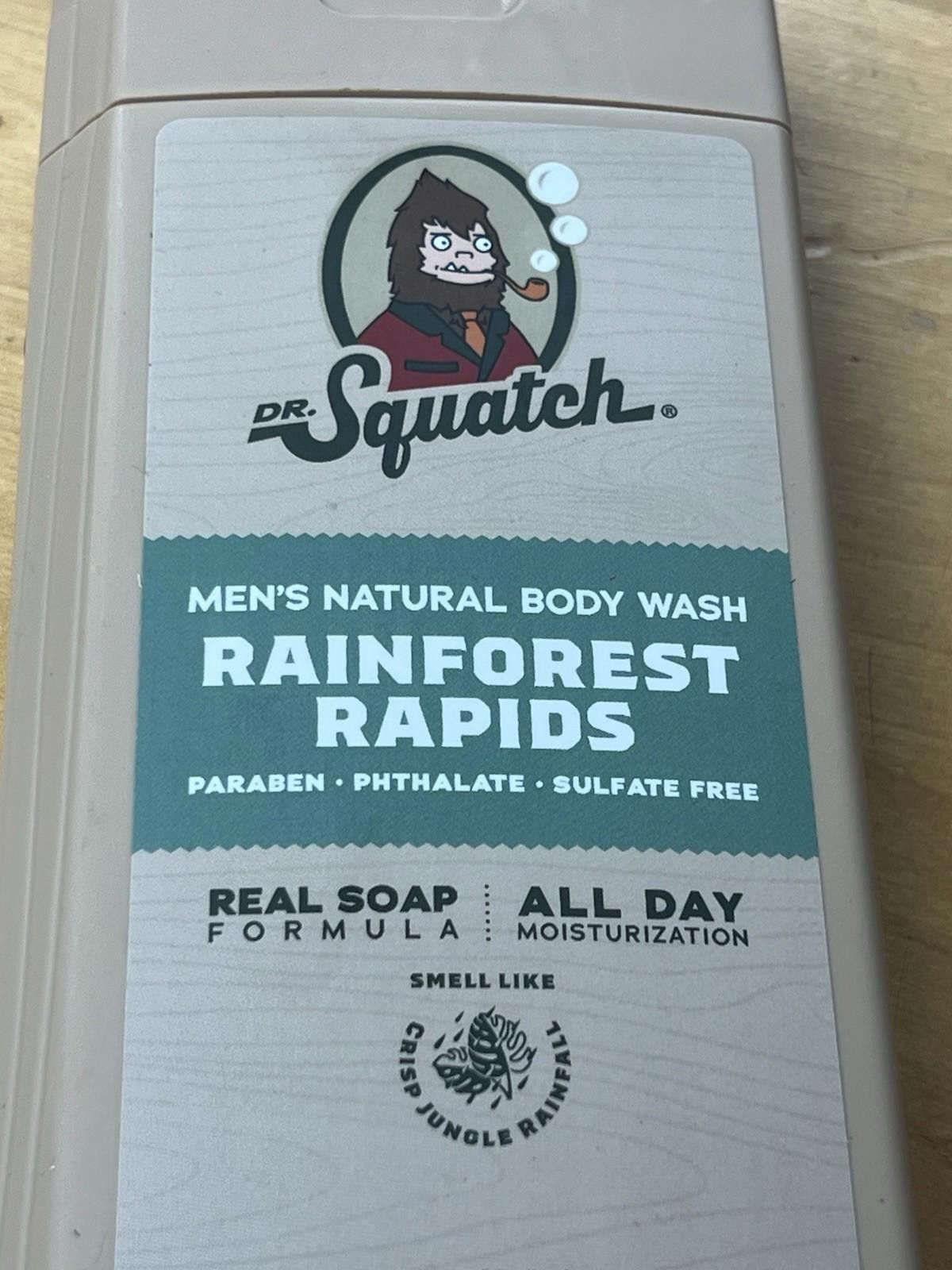 Other Dr. Squatch rainforest Rapids Men’s 14oz Natural Body Wash Size ONE SIZE - 7 Thumbnail