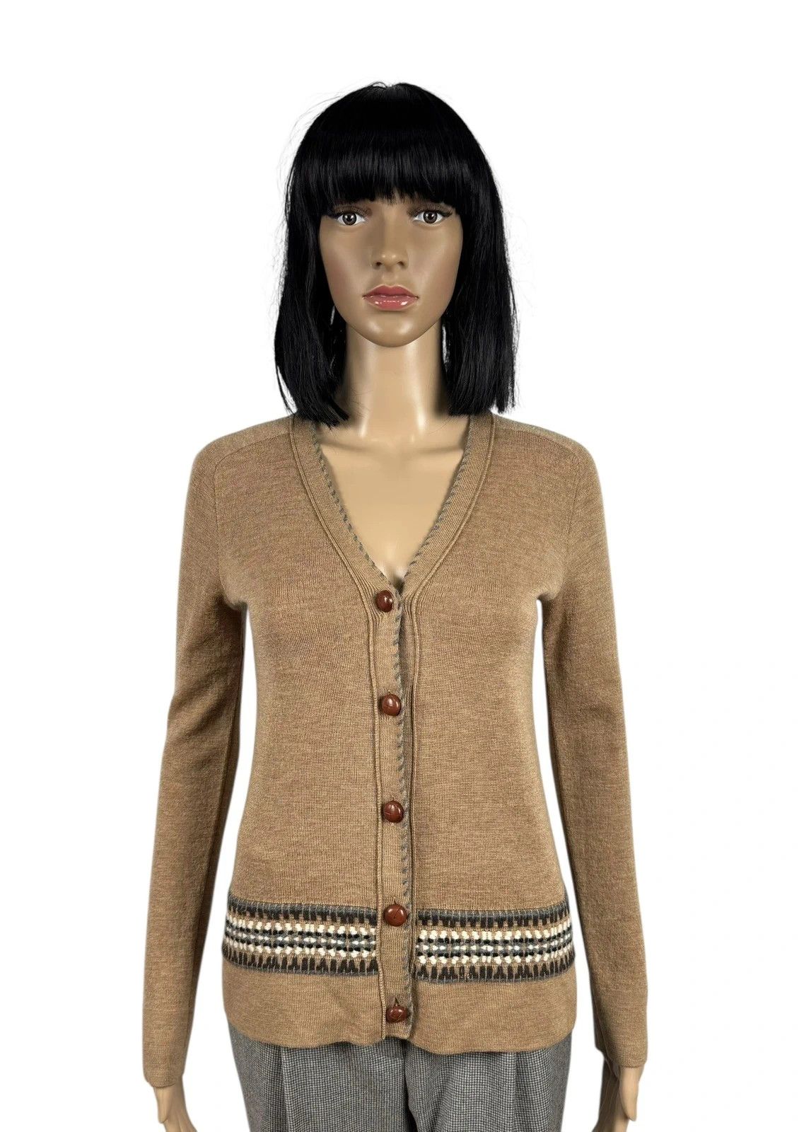 Weekend Max Mara Weekend Max Mara Wool Cardigan Emroidered size XS Size XS / US 0-2 / IT 36-38 - 1 Thumbnail