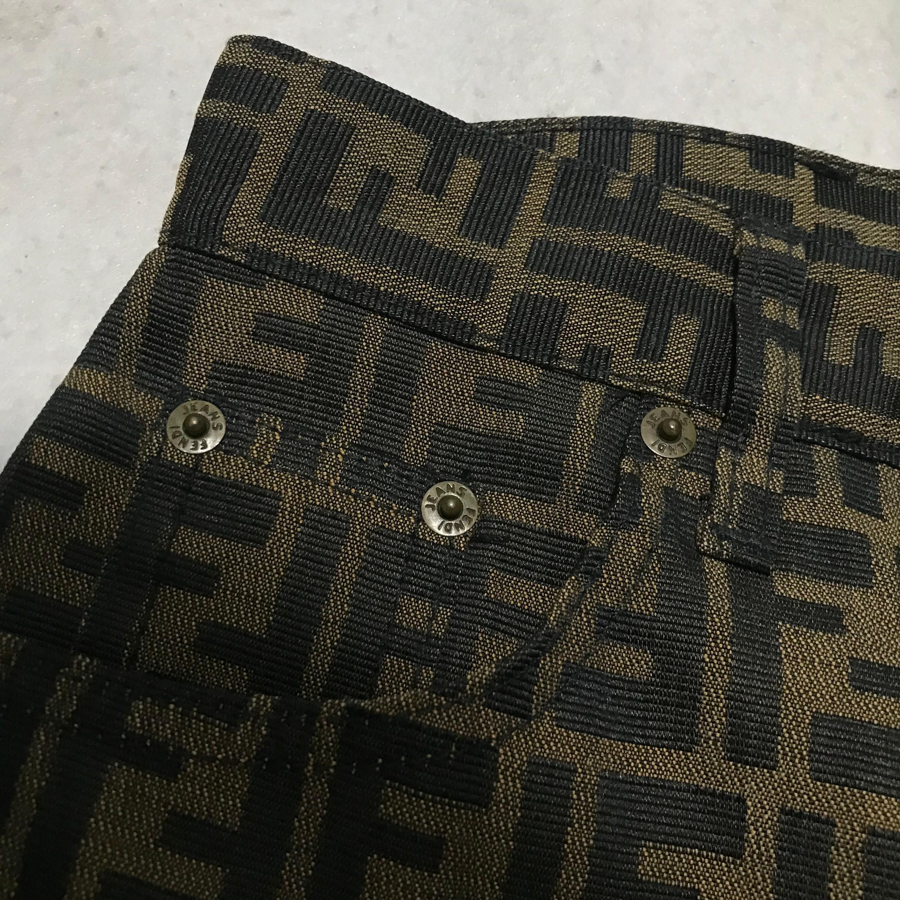 Fendi Fendi Zucca Monogram Pants Size 26" / US 2 / IT 38 - 4 Thumbnail