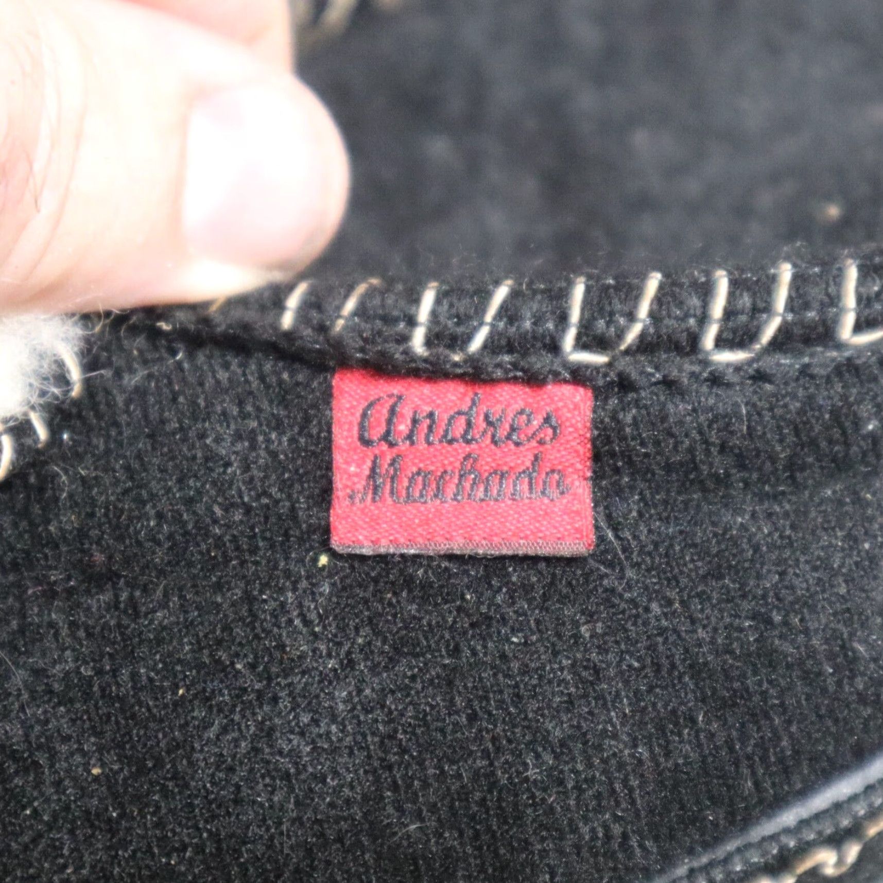 FELT NEW Andres Machado Wool Slippers Felt Black Men's Size EU 43 / US 10 NEW Mens Size ONE SIZE - 8 Thumbnail