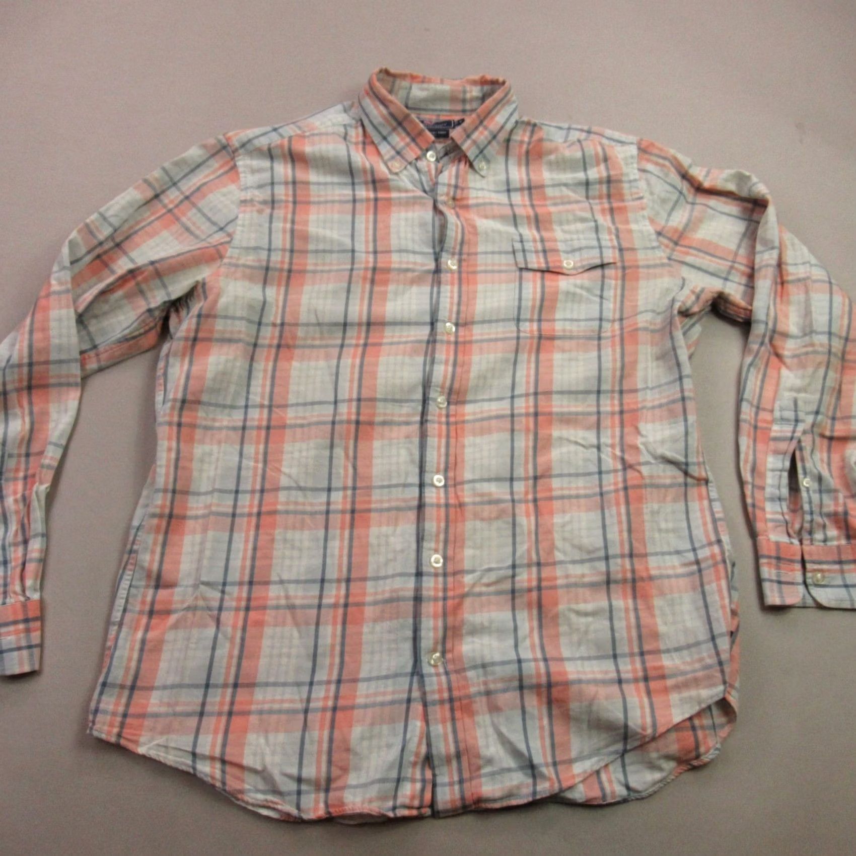 Vineyard Vines Vineyard Vines Shirt Mens Large Long Sleeve Button Front Plaid Slim Fit Size US L / EU 52-54 / 3 - 2 Thumbnail