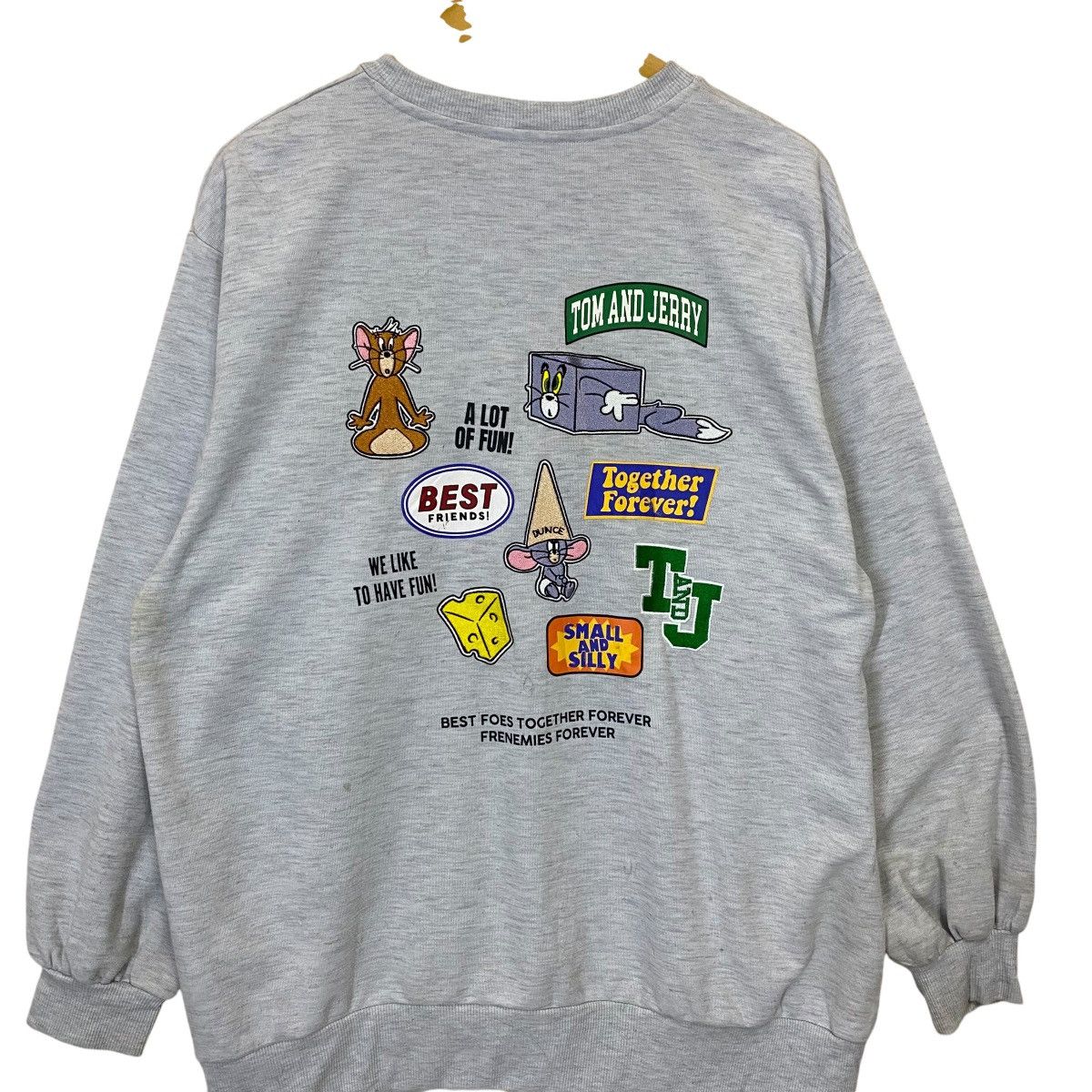 Cartoon Network × Disney × Japanese Brand Tom n Jerry Big Logo Crewneck Sweatshirt Size US XL / EU 56 / 4 - 4 Thumbnail