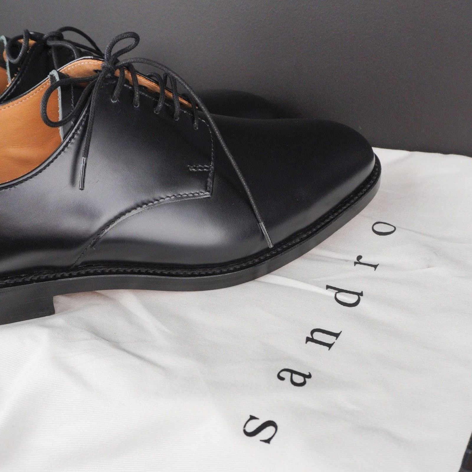 Sandro Sandro oxford derby genuine leather handcrafted black shoes Size US 8 / EU 41 - 8 Thumbnail