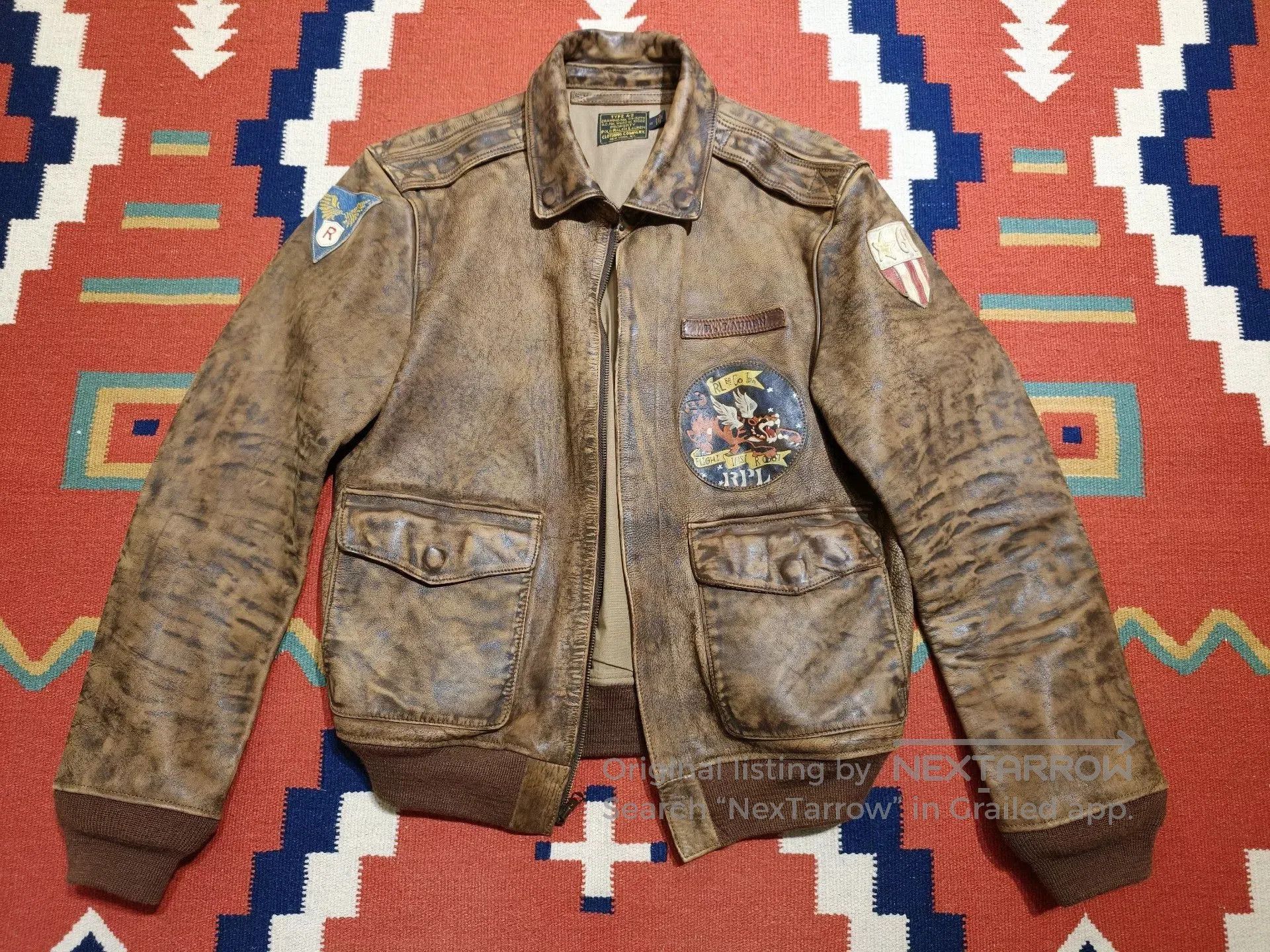 RRL Ralph Lauren Ralph Lauren RRL A2 Pilot Jacket. Size US M / EU 48-50 / 2 - 1 Thumbnail
