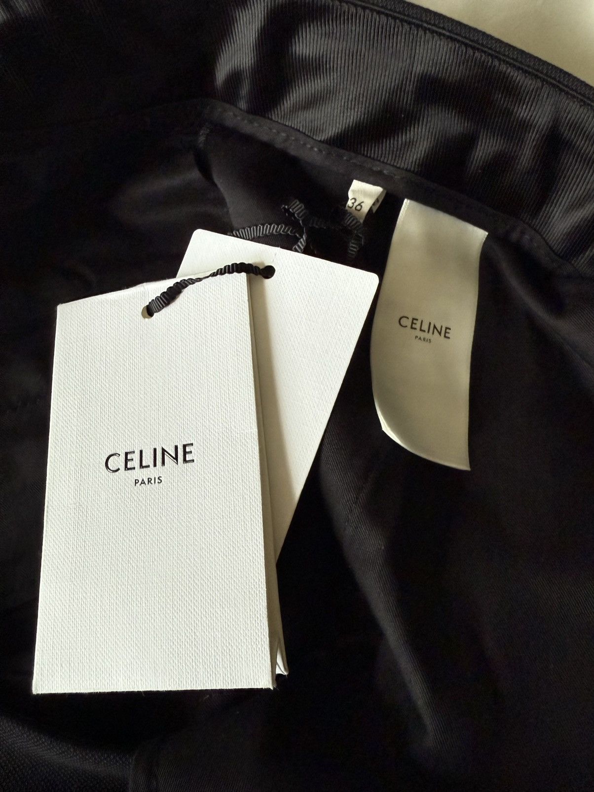 Celine FW19 Celine black 💯% wool trousers pants Hedi Slimane 28 29 Size 25" / US 0 / IT 36 - 2 Thumbnail