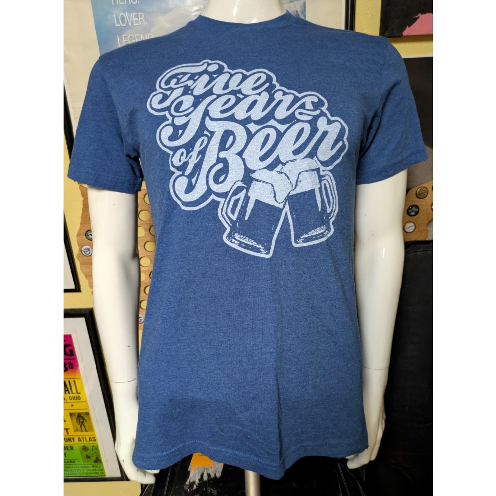 Vintage Pavlov's Brewing T Shirt Medium Blue Men Short Sleeve Graphic Tee Beer Logo 2000s? (adjust as not adding year) Size US M / EU 48-50 / 2 - 2 Thumbnail