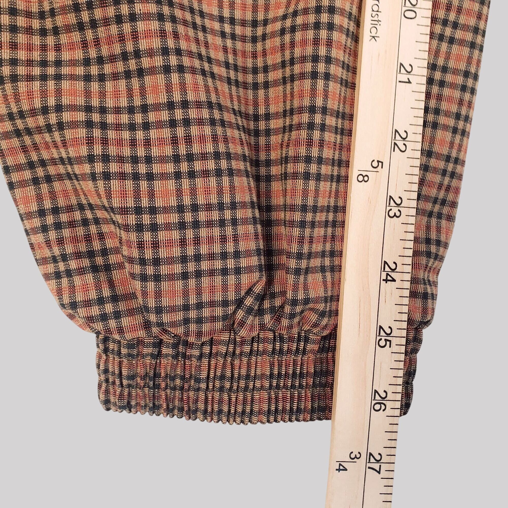 Urban Outfitters Urban Outfitters Brown/Tan Checkered Plaid Cargo Jogger Pant Size 28" / US 6 / IT 42 - 14 Thumbnail