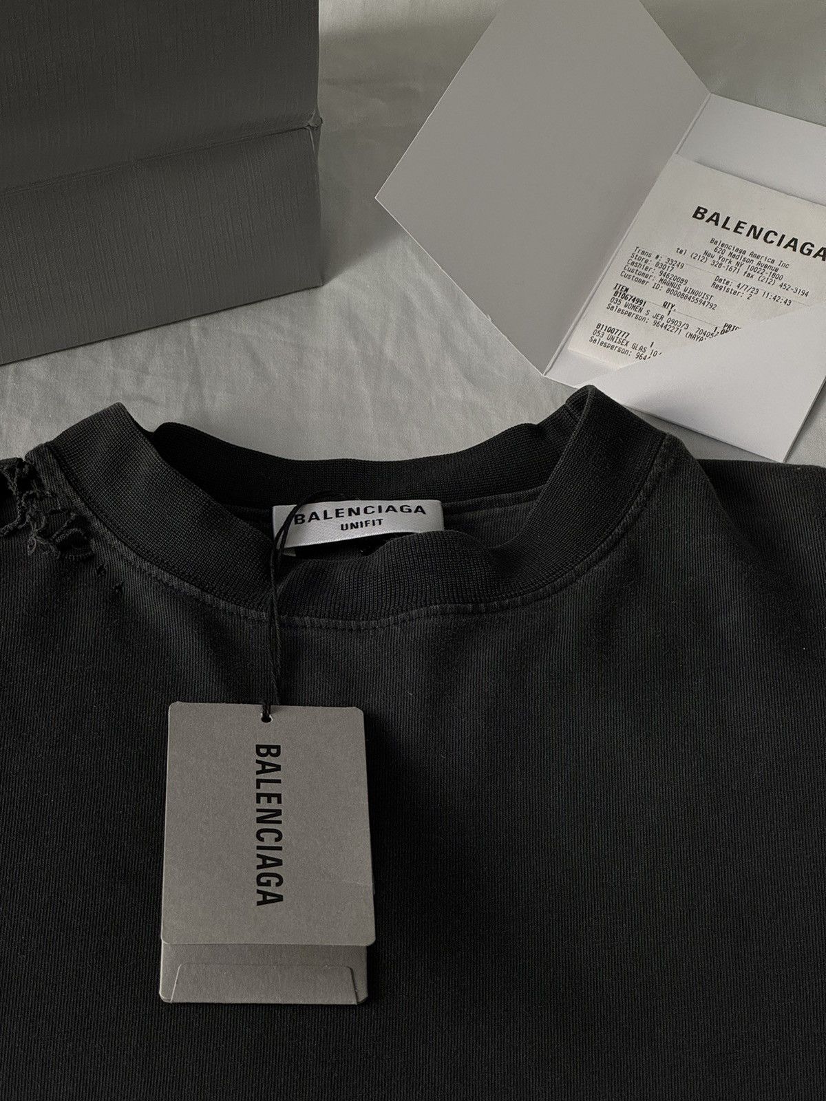 Balenciaga Balenciaga 3B Sports Icon Repaired T-Shirt Size US XL / EU 56 / 4 - 9 Thumbnail