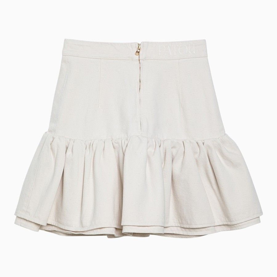Patou o1d2blof0924 Mini Skirts in White Size 27" / US 4 / IT 40 - 2 Thumbnail