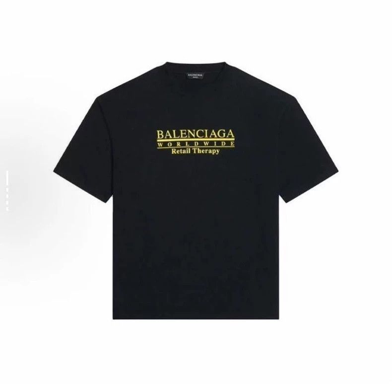 Balenciaga Balenciaga Black monogram printed logo short sleeve Size US XS / EU 42 / 0 - 1 Thumbnail
