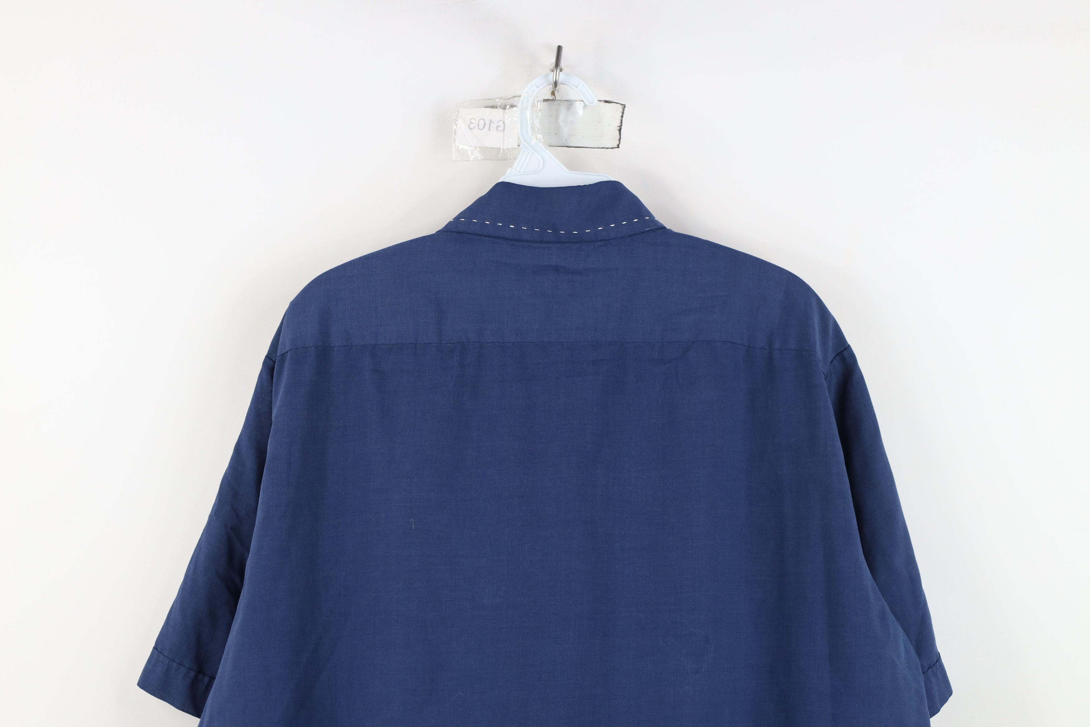 Vintage Vintage 60s 70s Streetwear Short Sleeve Collared Shirt Size US L / EU 52-54 / 3 - 14 Thumbnail