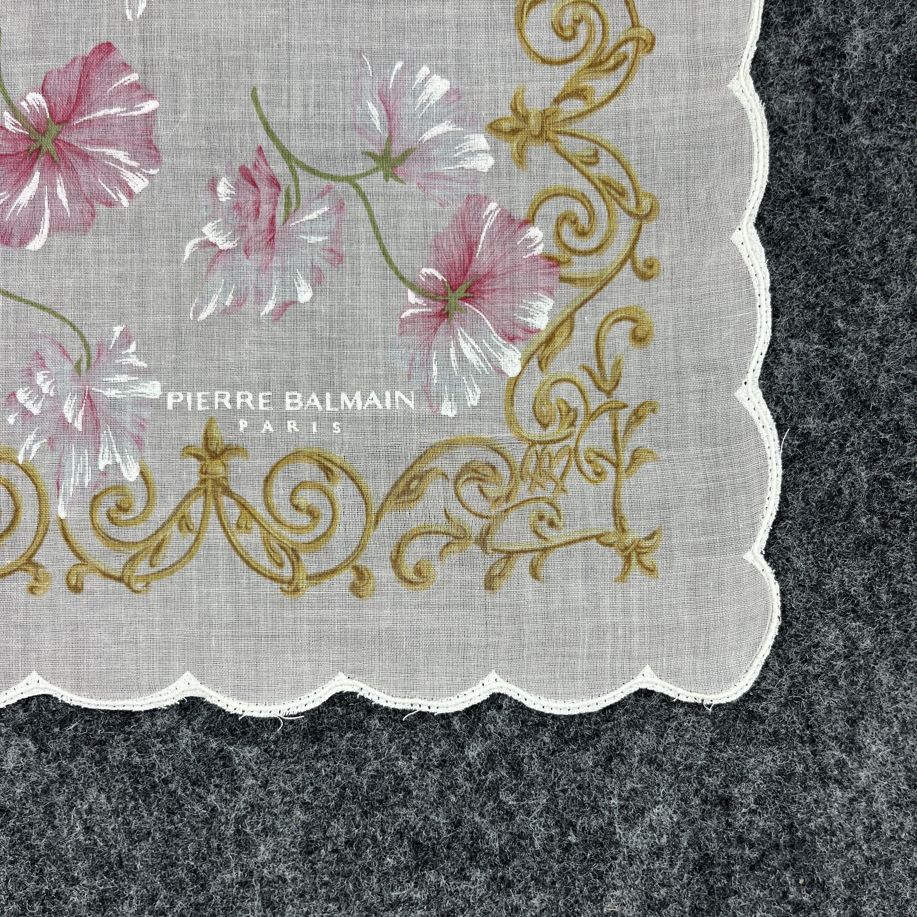 Pierre Balmain × Vintage Pierre Balmain Handkerchief / Bandana / Neckerchief B308 Size ONE SIZE - 3 Thumbnail