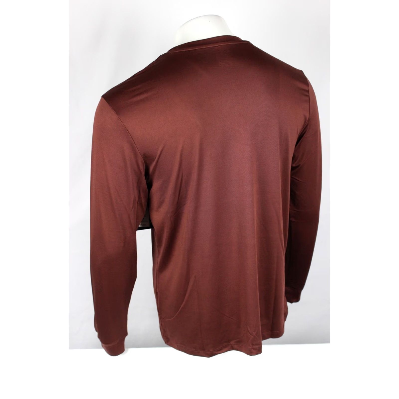 RVCA RVCA Robey Shirt L Large Burgundy Red Crew Long Sleeve Men's Size US L / EU 52-54 / 3 - 2 Thumbnail
