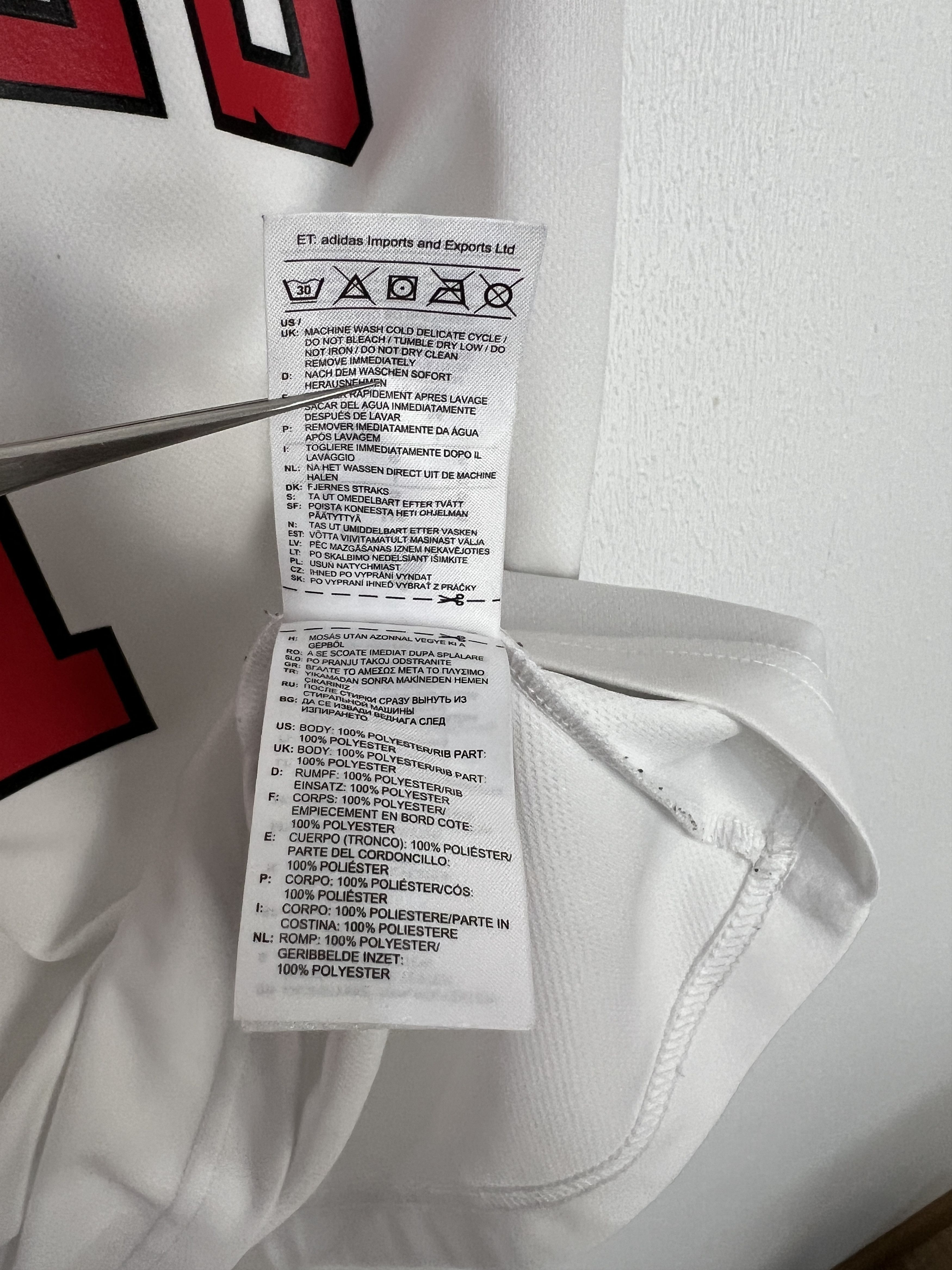 Adidas Vintage Adidas Chicago Bulls NBA #1 Rose White Jersey Mens Size US S / EU 44-46 / 1 - 8 Thumbnail