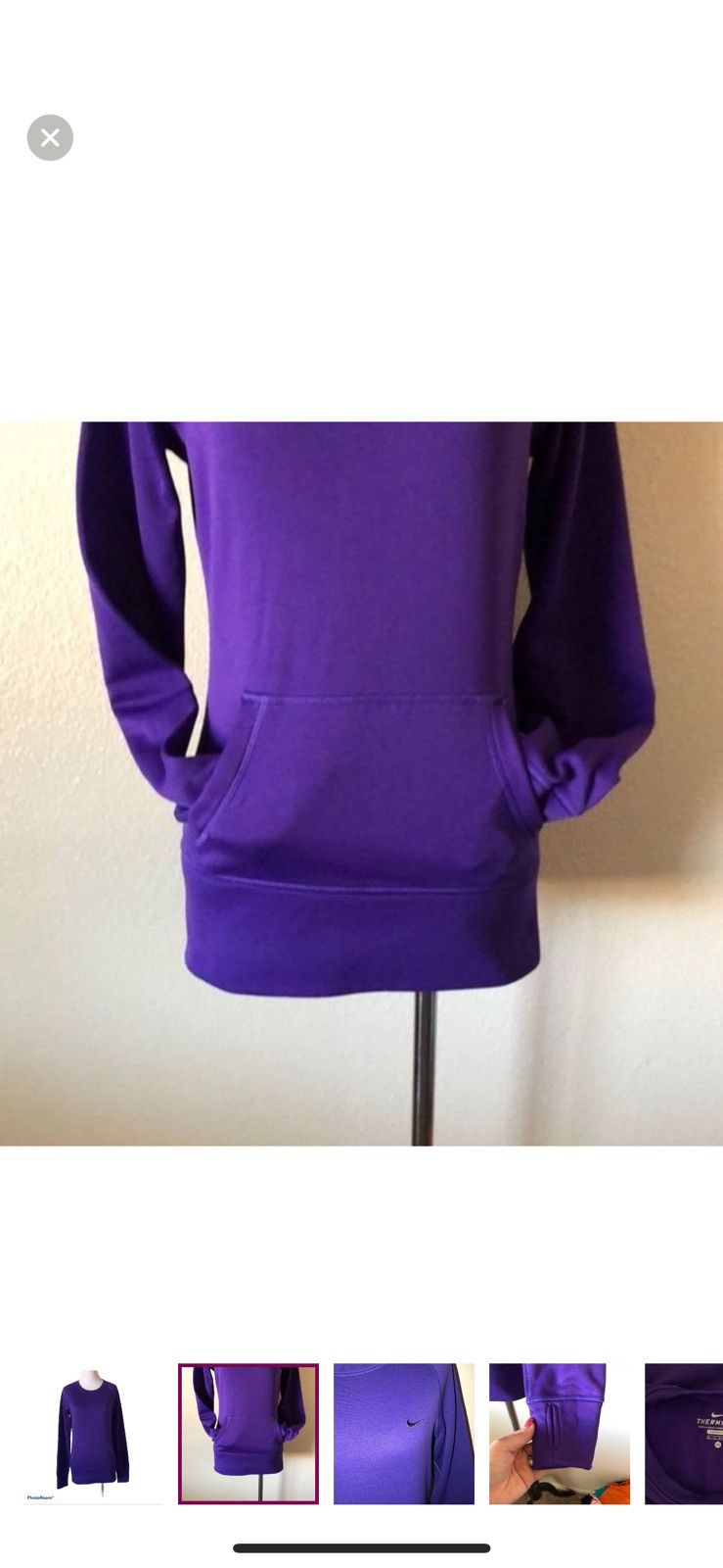 Nike Nike XS therma fit pullover purple crewneck sweatshirt Size XS / US 0-2 / IT 36-38 - 4 Thumbnail