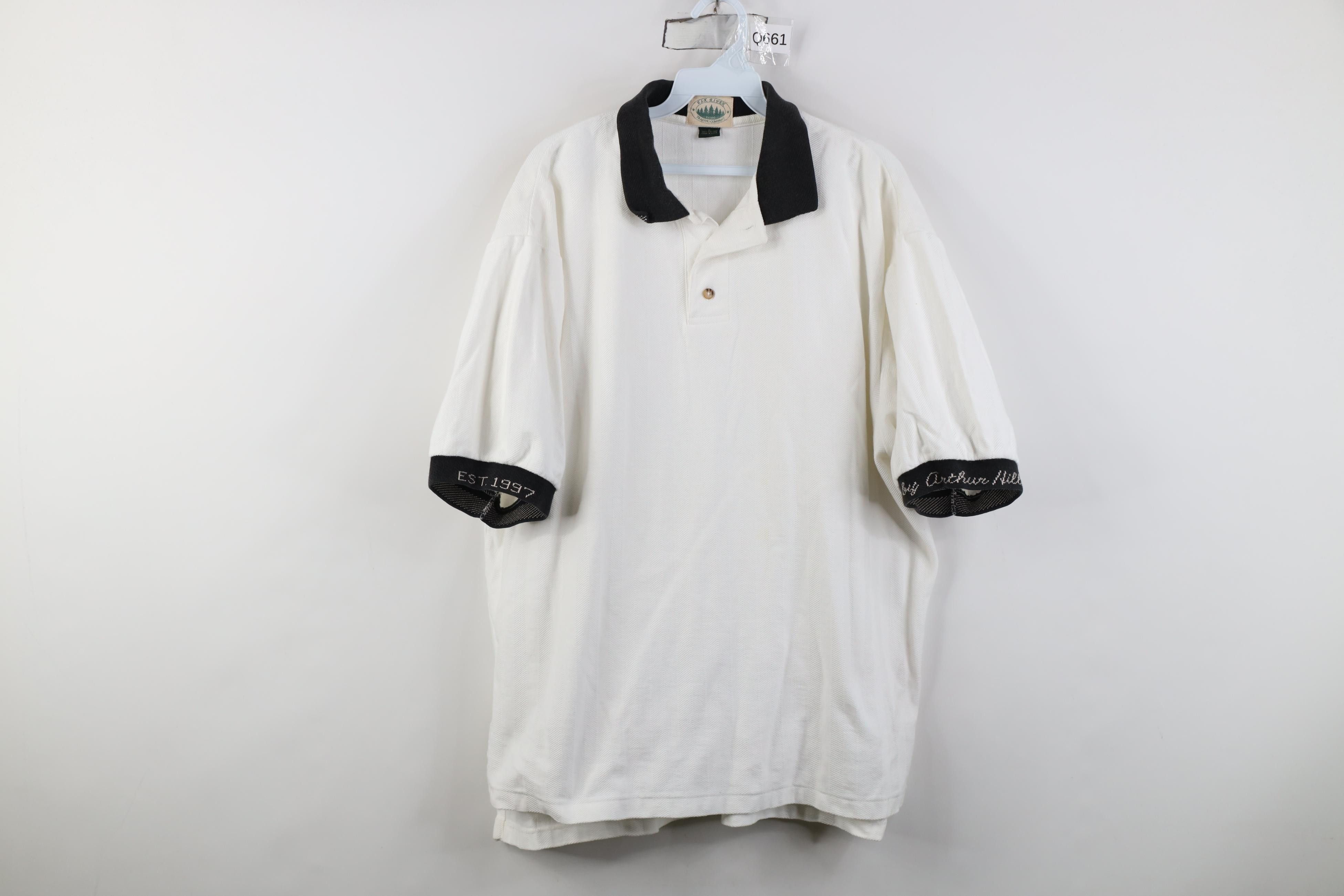 Vintage Vintage 90s Herringbone The Legacy Golf Course Polo Shirt Size US L / EU 52-54 / 3 - 1 Thumbnail