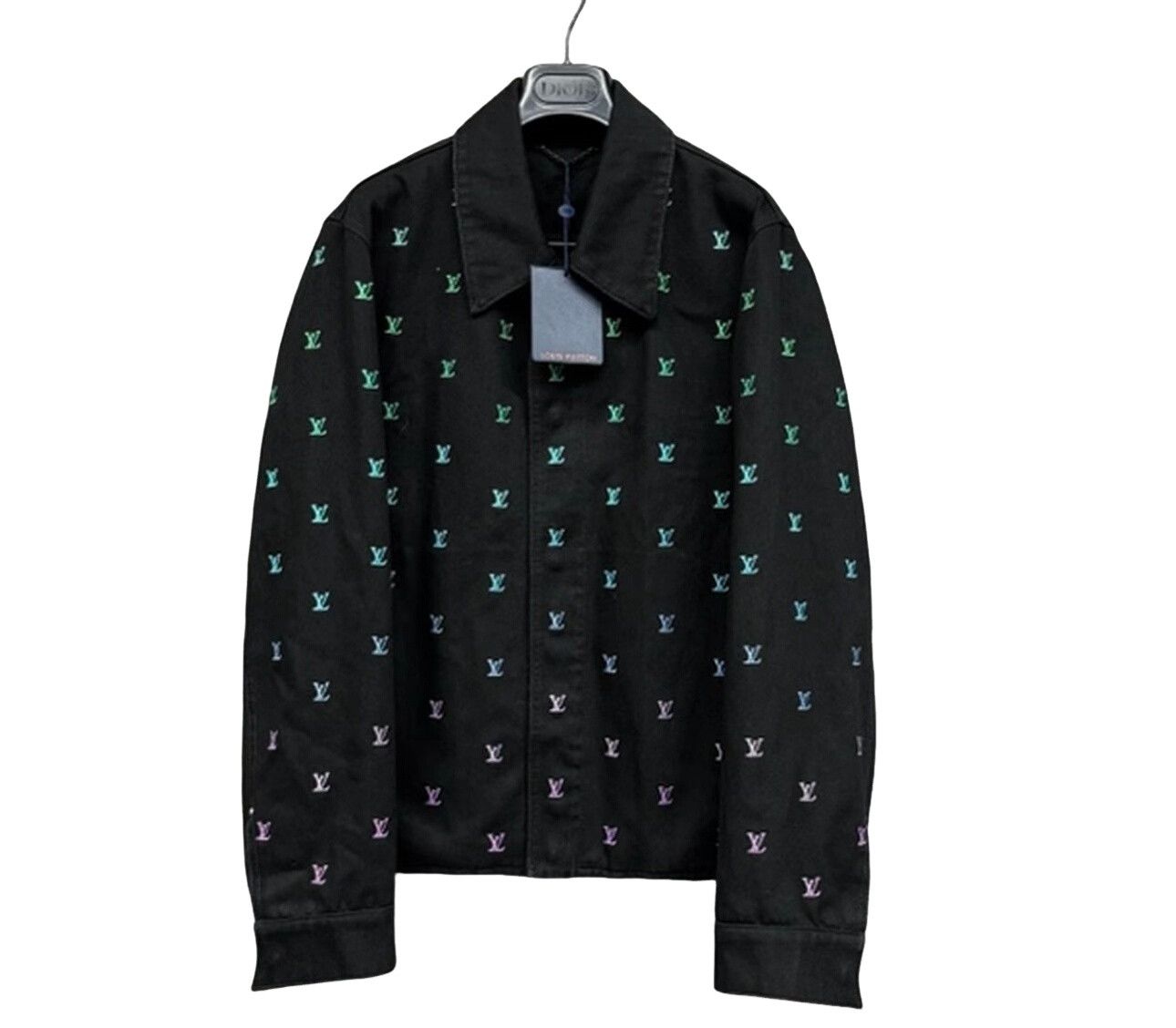 Louis Vuitton Louis Vuitton Multi Logo Denim Jacket Size 48 Size US M / EU 48-50 / 2 - 1 Thumbnail