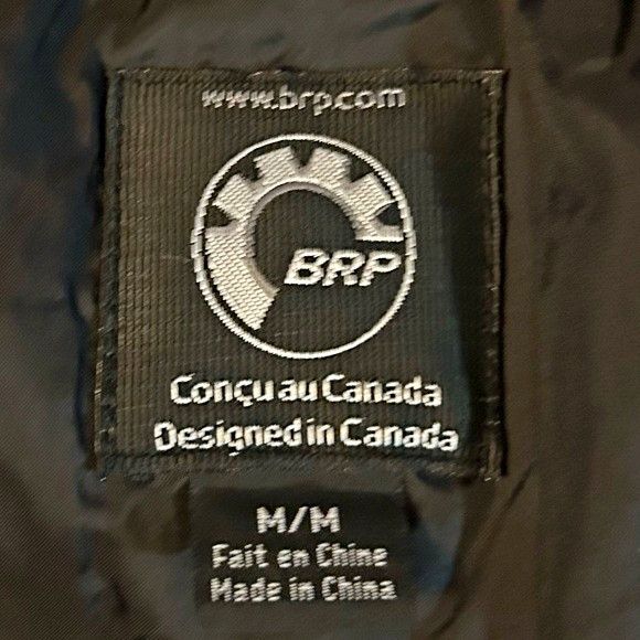 Ski-Doo Ski Doo Mens Black Brown Insulated Recco Snowmobile Jacket Size US M / EU 48-50 / 2 - 6 Thumbnail