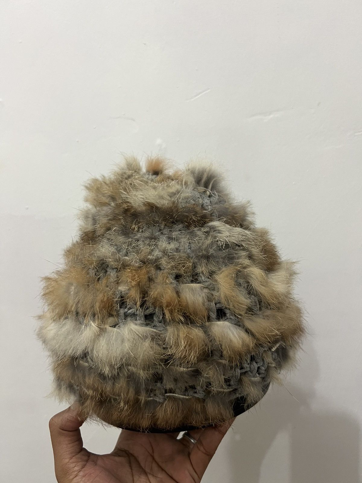 Japanese Brand Mohair Faux Fur Hat Size ONE SIZE - 1 Thumbnail