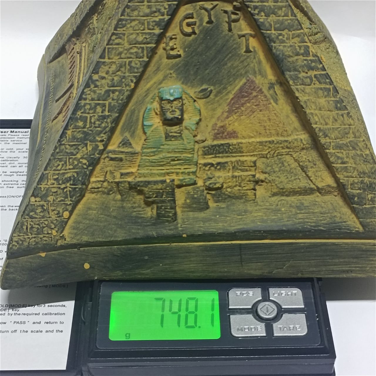 Other Ancient Egyptian pyramid statue with Sphinx and symbols Size ONE SIZE - 4 Thumbnail