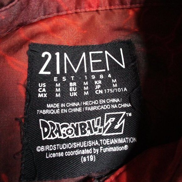 21 Men 21Men x DragonballZ Polyester Button Shirt Size US M / EU 48-50 / 2 - 3 Thumbnail