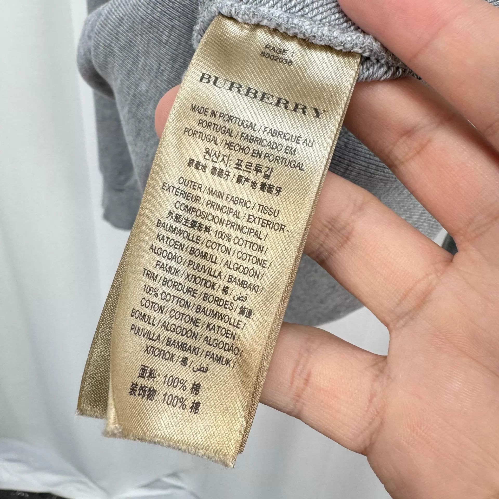 Burberry Burberry Check Logo Print Sweatshirt S 98 New Size S / US 4 / IT 40 - 7 Thumbnail