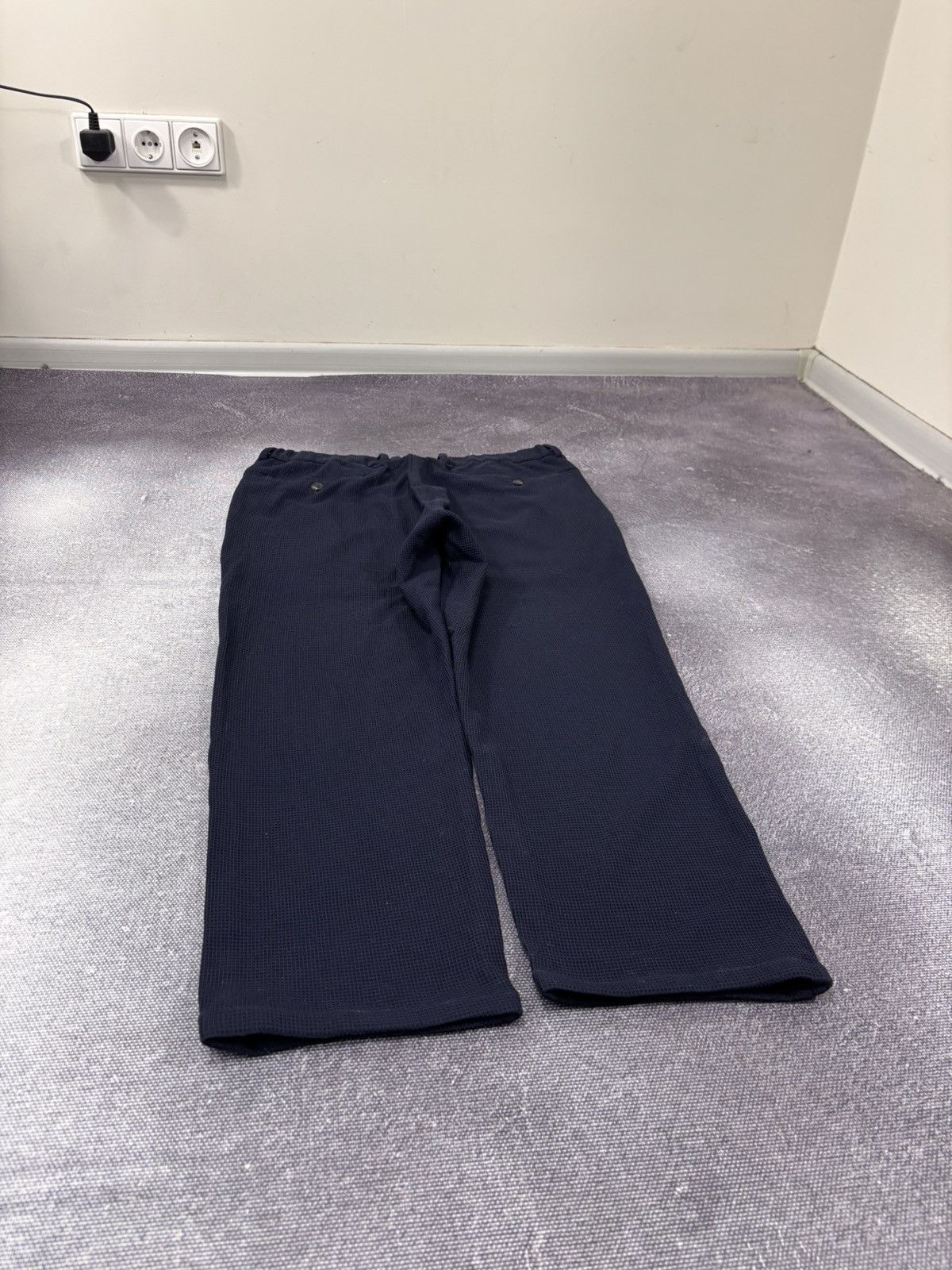 Emporio Armani Emporio Armani Men’s Textured Navy Blue Elastic Waist Pants Size US 36 / EU 52 - 12 Thumbnail