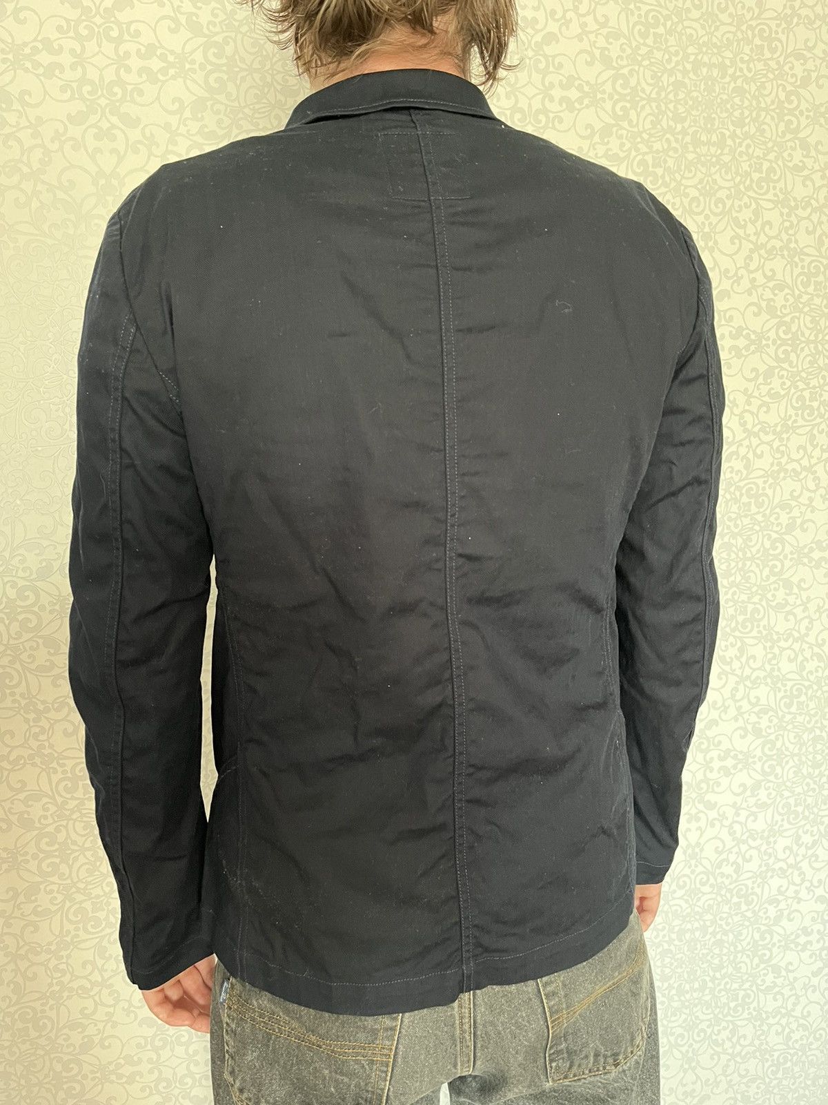Marithe + Francois Girbaud Le Casual De Marithe Francois Girbaud HBT Men Navy Blazer Size US XL / EU 56 / 4 - 8 Thumbnail