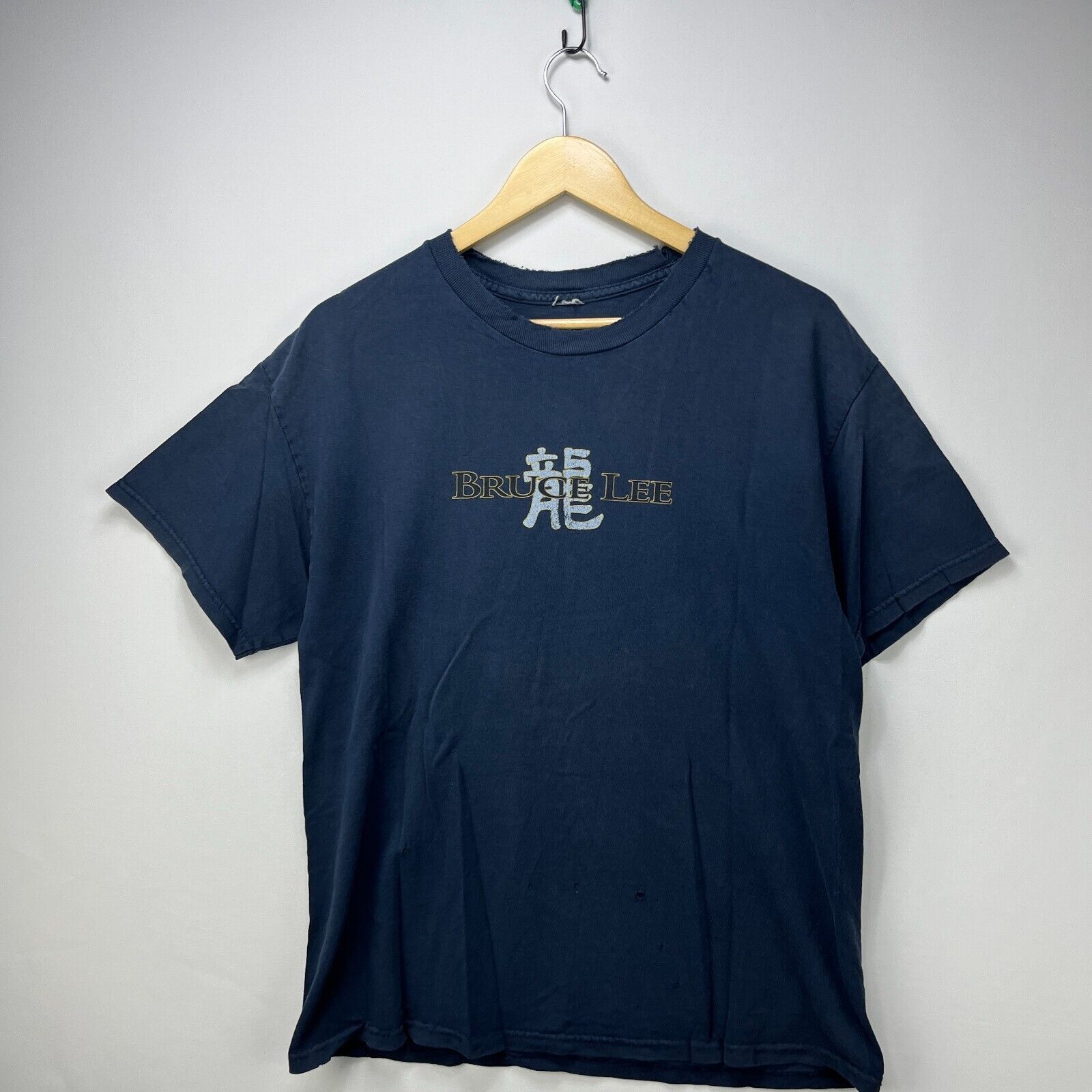 Vintage Vintage '90s Bruce Lee Graphic T-Shirt Large Dragon's Roar Size US L / EU 52-54 / 3 - 4 Thumbnail