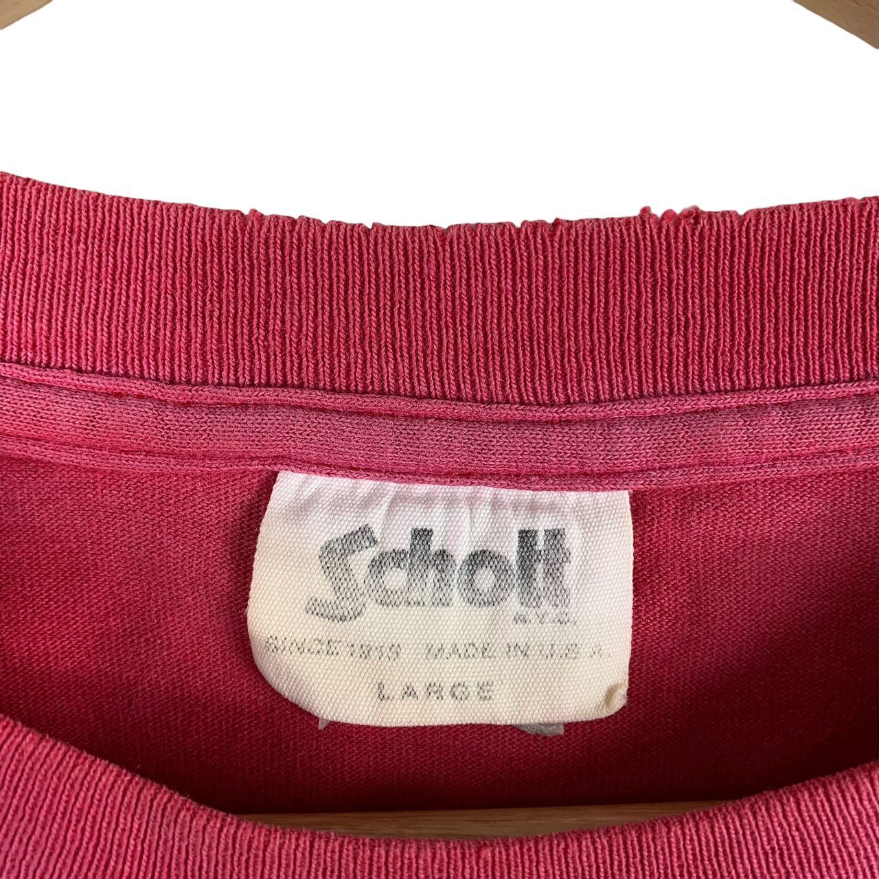 Japanese Brand × Schott Vintage distressed SCHOTT PERFECTO spellout tee Size US L / EU 52-54 / 3 - 3 Thumbnail