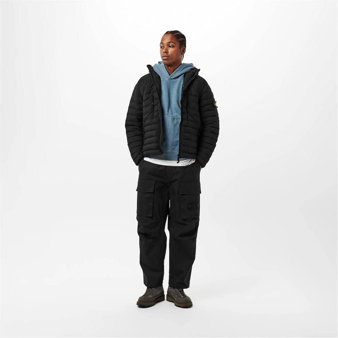Stone Island o1g2r1mq0526 Duck Down Full Zip Medium Puffer Jacket Nero Size US M / EU 48-50 / 2 - 6 Thumbnail