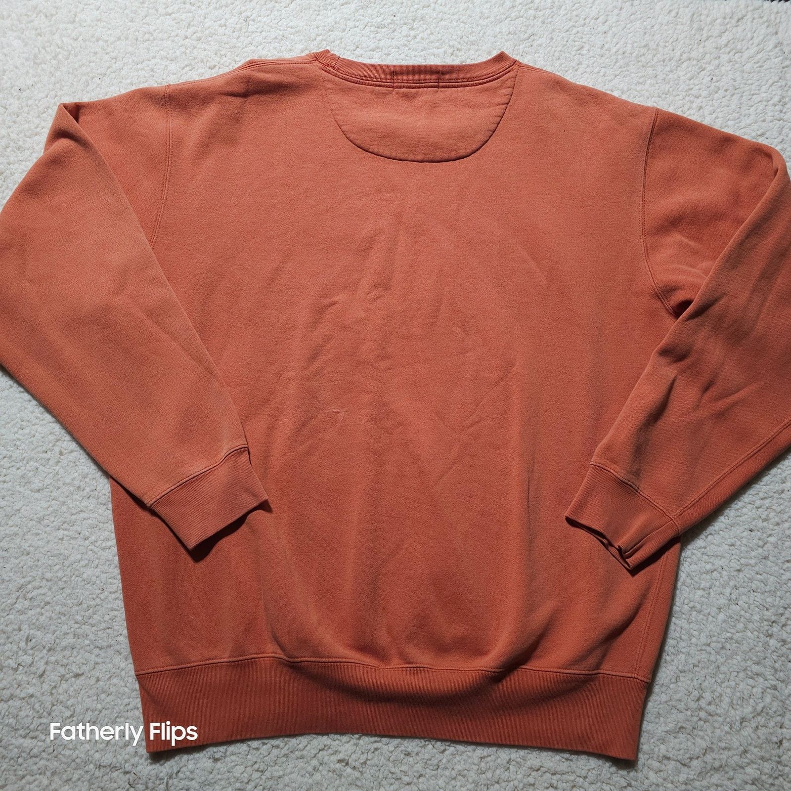 Polo Ralph Lauren Polo Ralph Lauren Burnt Orange Waffle Lined Sweatshirt L Size US L / EU 52-54 / 3 - 10 Thumbnail