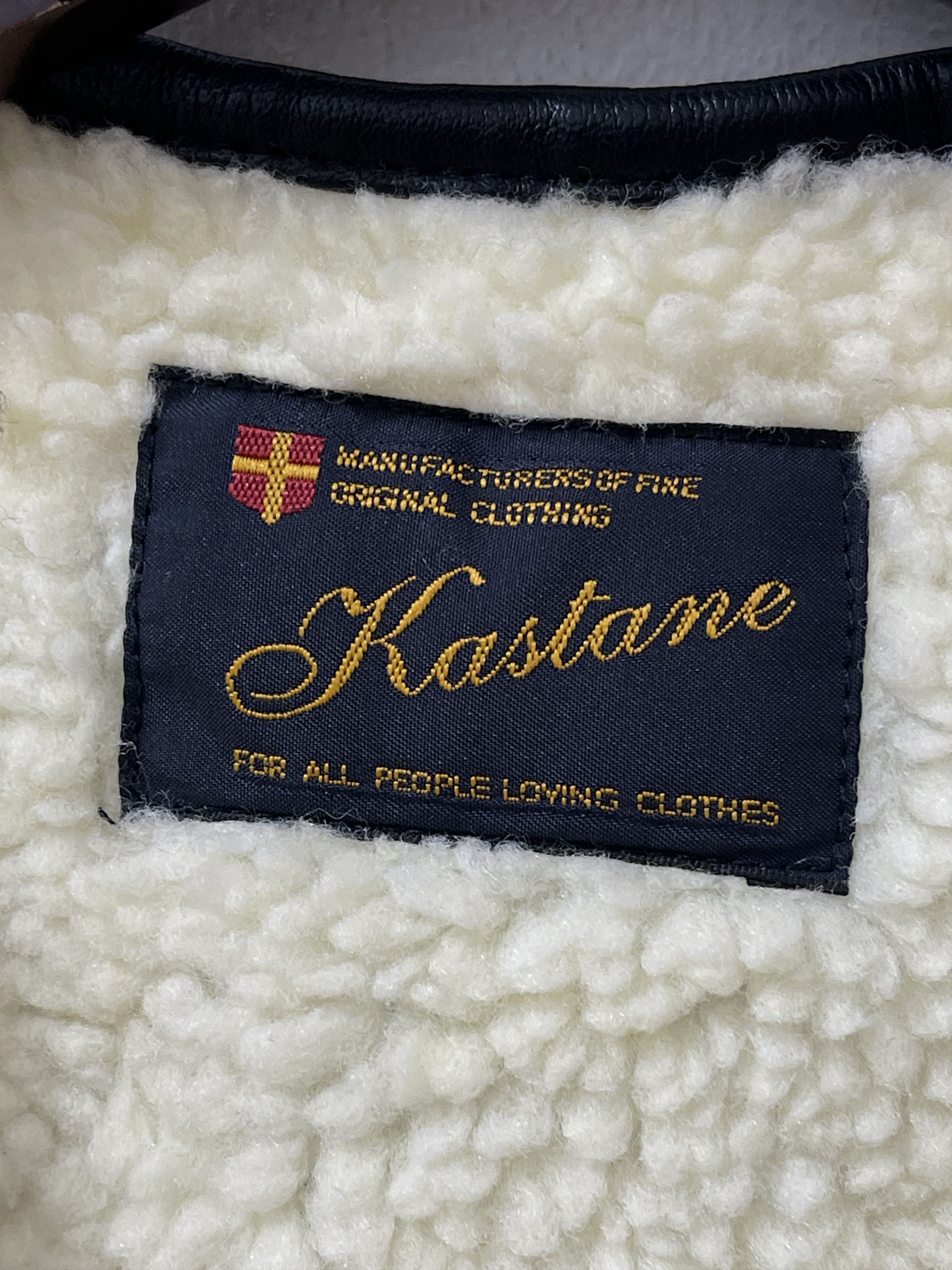 Japanese Brand 2000s Kastane Japan Archive Leather Sherpa Vest Jacket Size US M / EU 48-50 / 2 - 4 Thumbnail