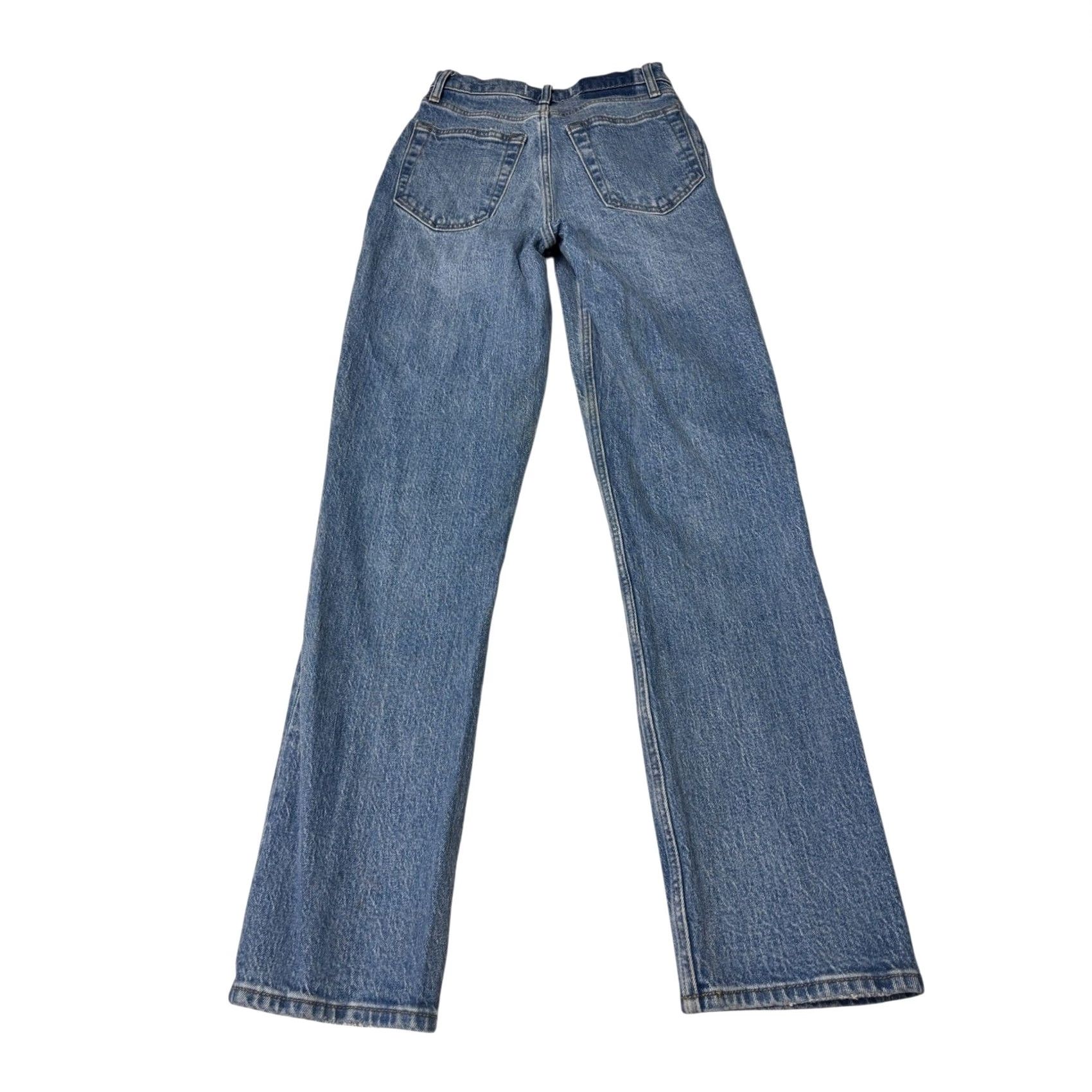 Abercrombie & Fitch VINTAGE Abercrombie & Fitch Curve Love 90s Straight Ultra High Rise Jeans Blue 24X30 Mens Womens Girls Boys 0 Size 42" / US 20 - 7 Thumbnail