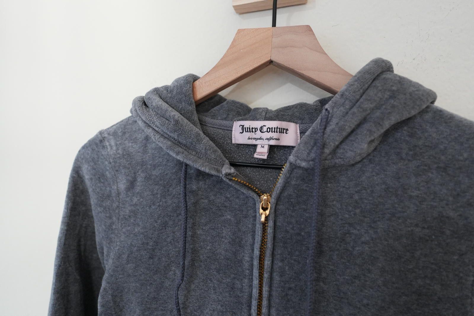 Other Juicy Couture Jacket Women's M Grey VTG Y2K Track Velour Size M / US 6-8 / IT 42-44 - 2 Thumbnail