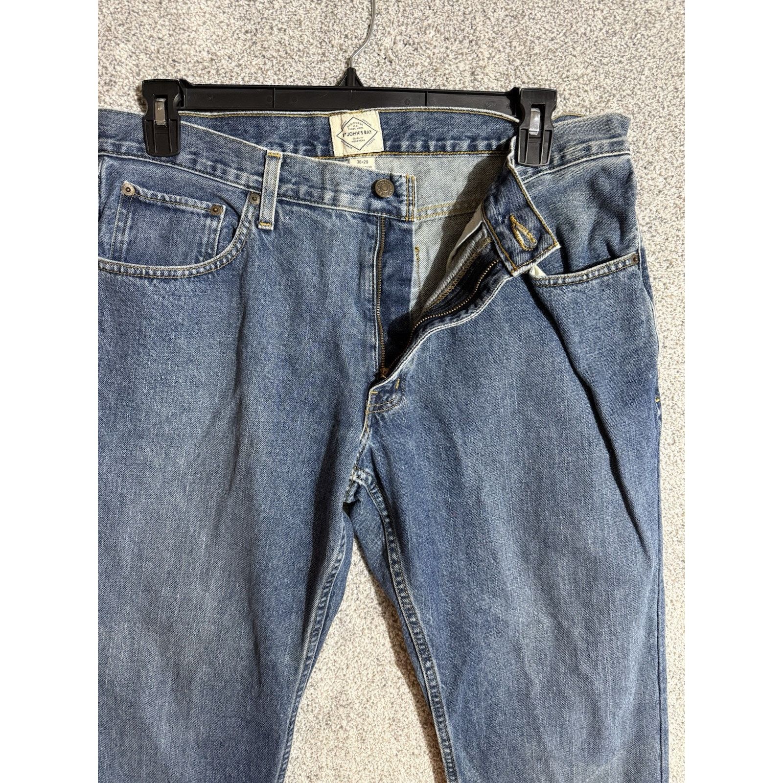 St. Johns Bay Vintage 90s Y2K Jeans Mens 36x29 Straight Leg Grunge Skater Size US 36 / EU 52 - 6 Thumbnail